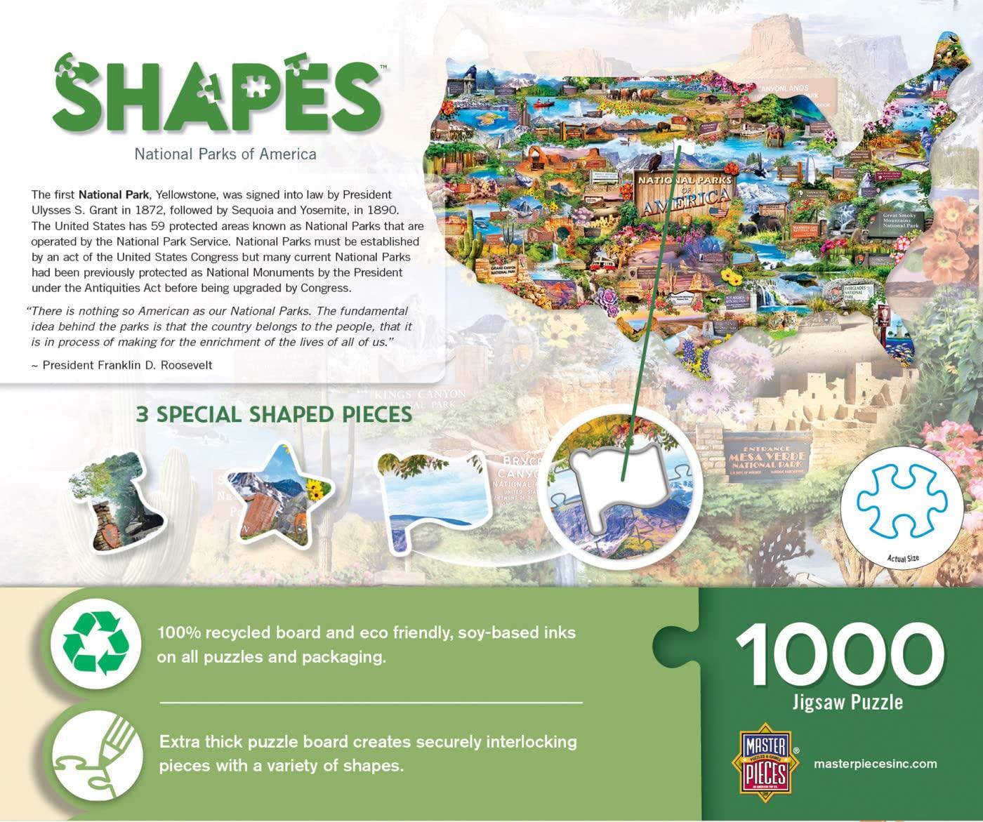 imageMasterPieces 1000 Piece Jigsaw Puzzle for Adults Family Or Youth National Parks of America 3465x2209