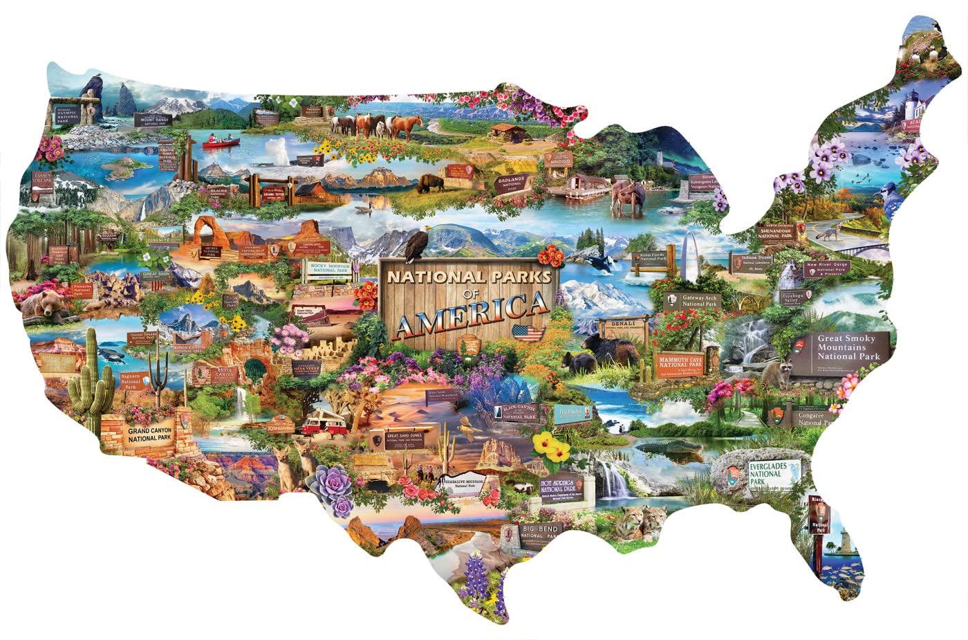 imageMasterPieces 1000 Piece Jigsaw Puzzle for Adults Family Or Youth National Parks of America 3465x2209