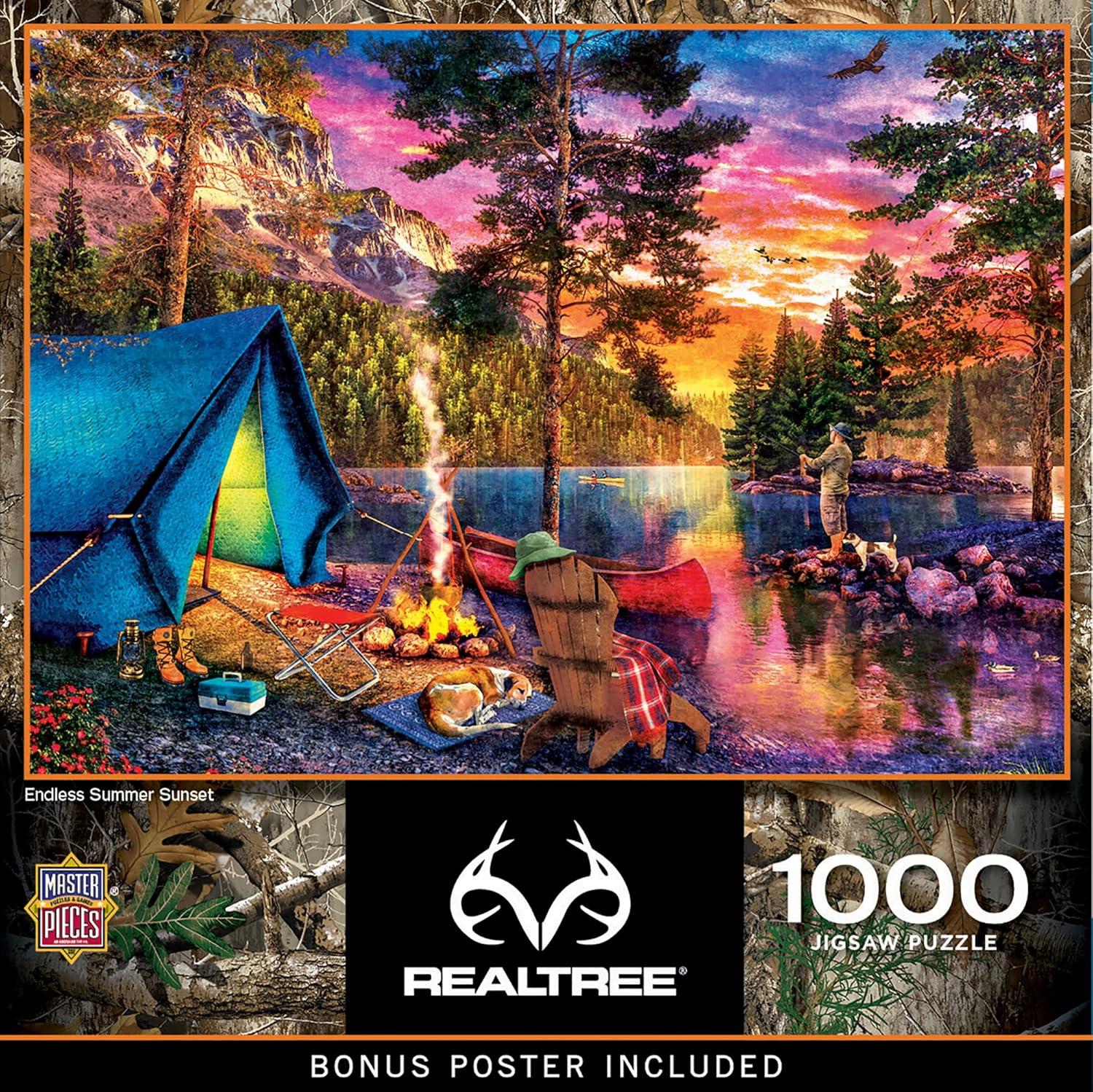 imageMasterPieces 1000 Piece Jigsaw Puzzle for Adults Family Or Youth Open Season 1925x2675Endless Summer Sunset