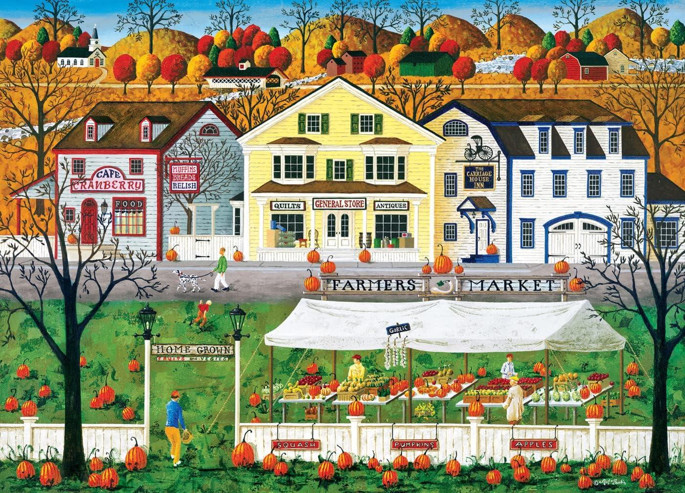 imageMasterPieces 1000 Piece Jigsaw Puzzle for Adults Family Or Youth The Barnyard Crowd 2675x 1925Farmers Market