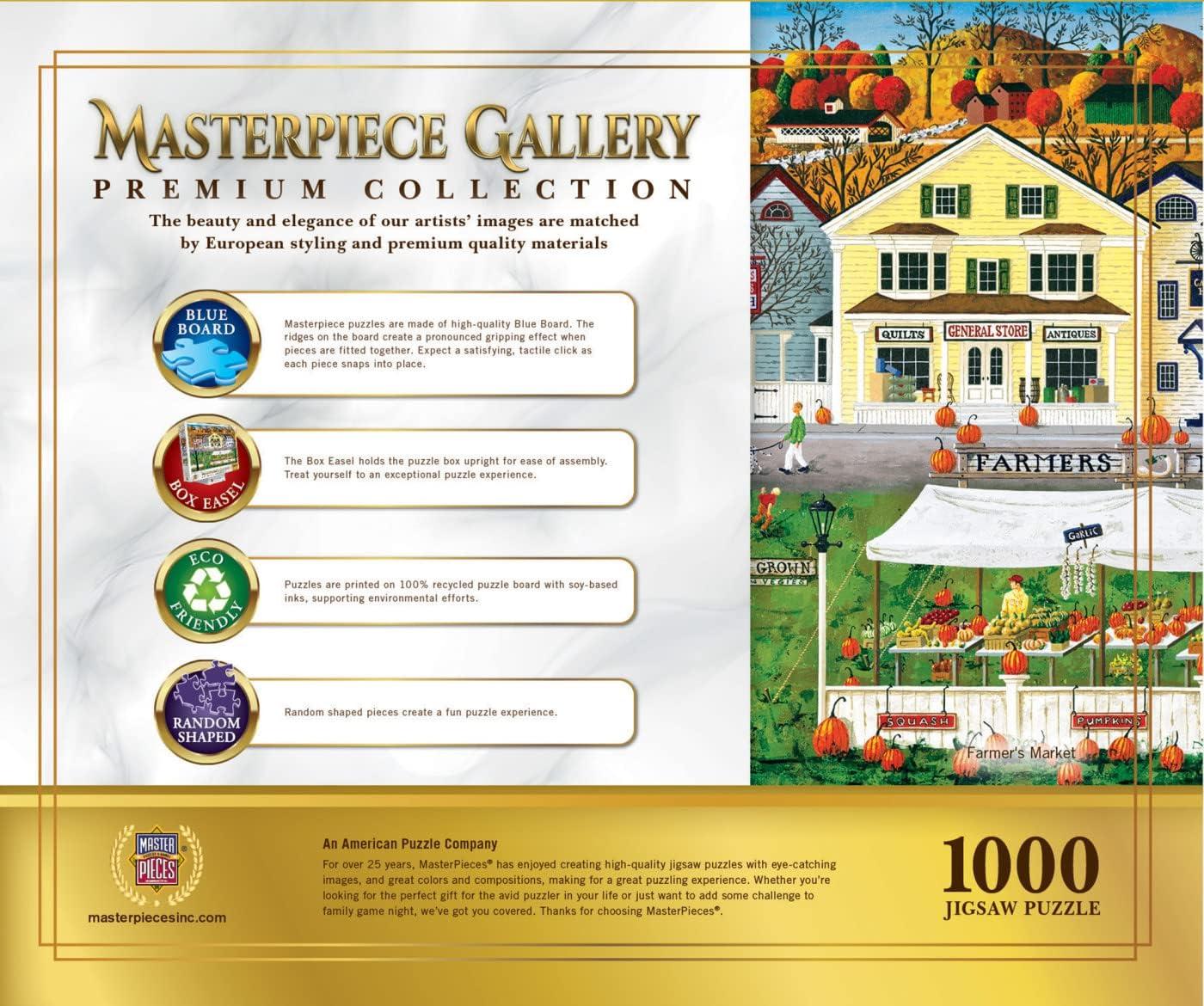 imageMasterPieces 1000 Piece Jigsaw Puzzle for Adults Family Or Youth The Barnyard Crowd 2675x 1925Farmers Market