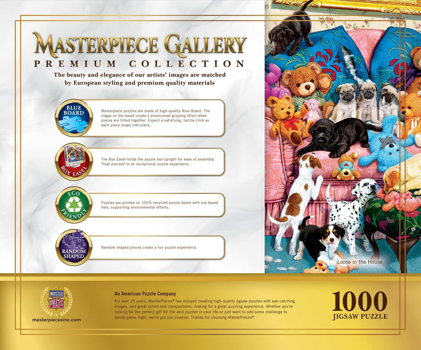 imageMasterPieces 1000 Piece Jigsaw Puzzle for Adults Family Or Youth The Barnyard Crowd 2675x 1925Loose in the House