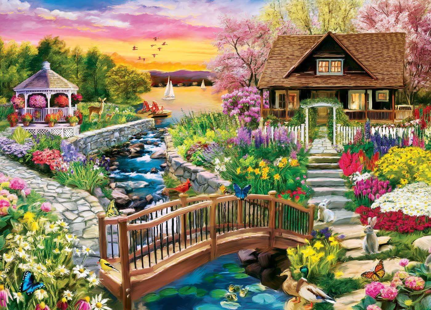imageMasterPieces 1000 Piece Jigsaw Puzzle for Adults Family Or Youth The Barnyard Crowd 2675x 1925Spring on the Shore