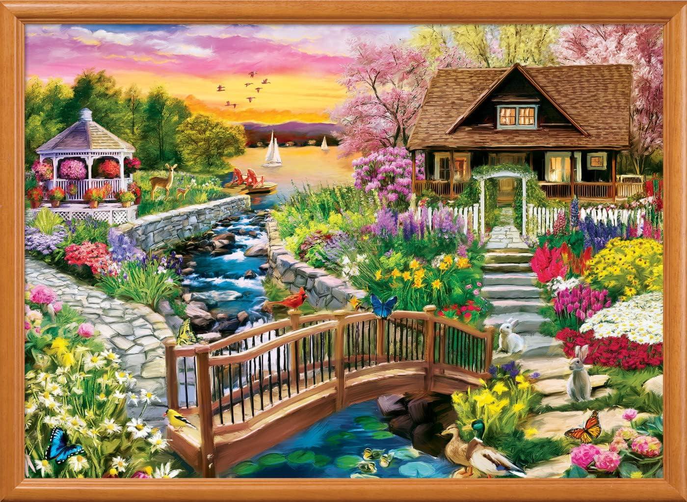 imageMasterPieces 1000 Piece Jigsaw Puzzle for Adults Family Or Youth The Barnyard Crowd 2675x 1925Spring on the Shore
