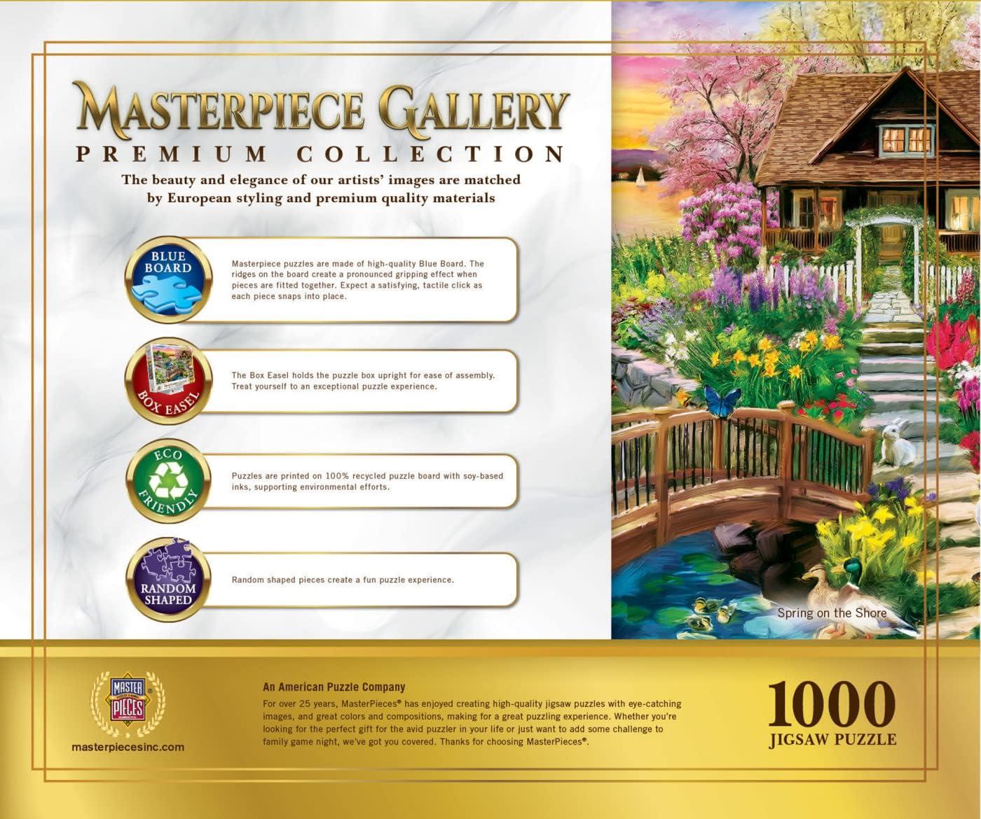 imageMasterPieces 1000 Piece Jigsaw Puzzle for Adults Family Or Youth The Barnyard Crowd 2675x 1925Spring on the Shore