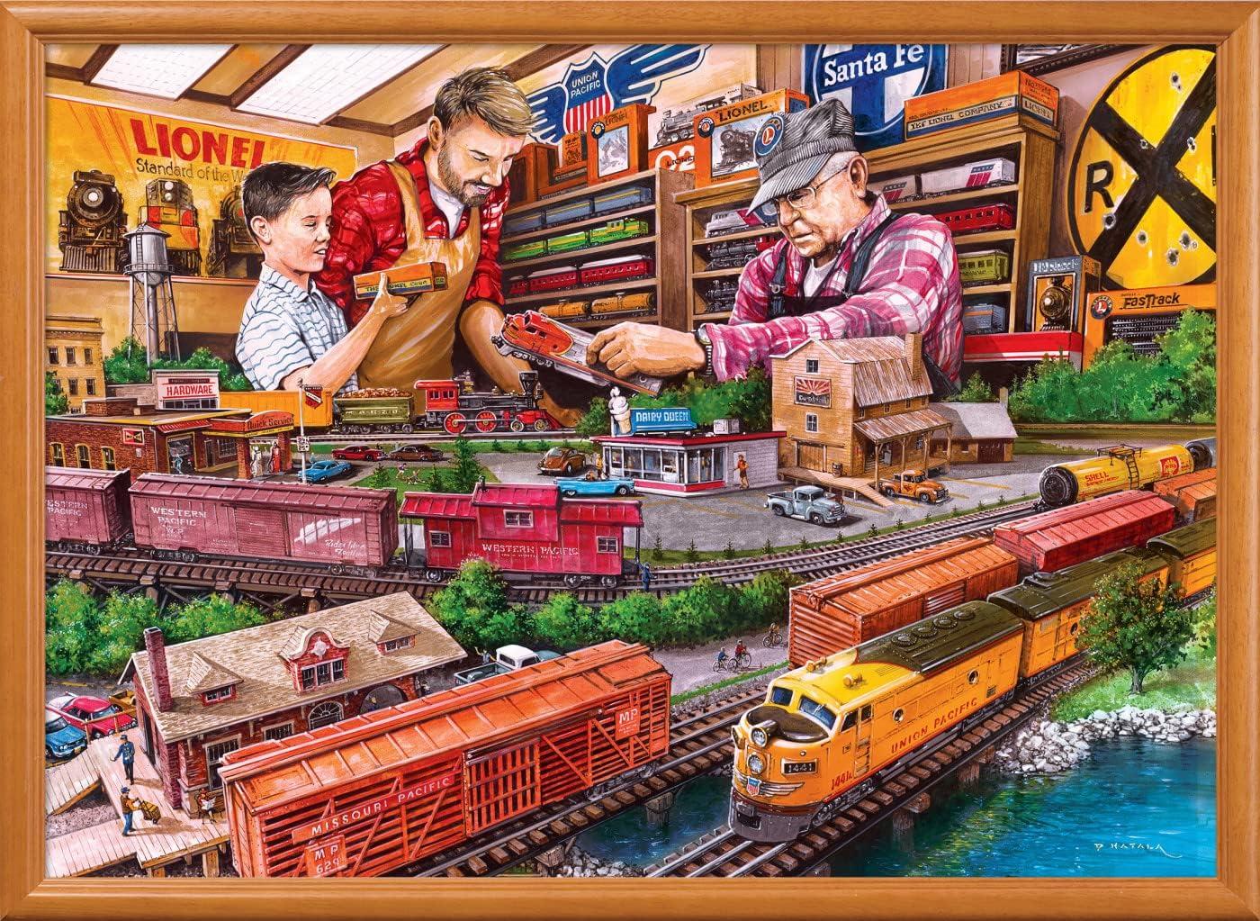 imageMasterPieces 1000 Piece Jigsaw Puzzle for Adults Family Or Youth The Lionel Store 1925x2675Shopping Spree