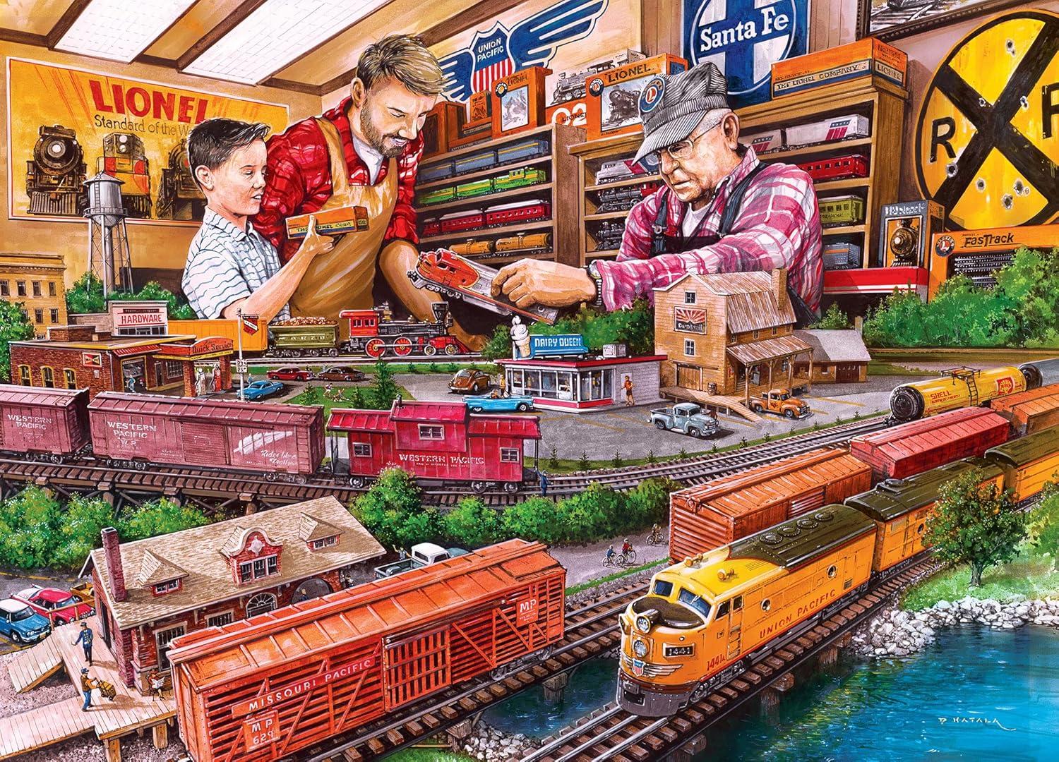 imageMasterPieces 1000 Piece Jigsaw Puzzle for Adults Family Or Youth The Lionel Store 1925x2675Shopping Spree