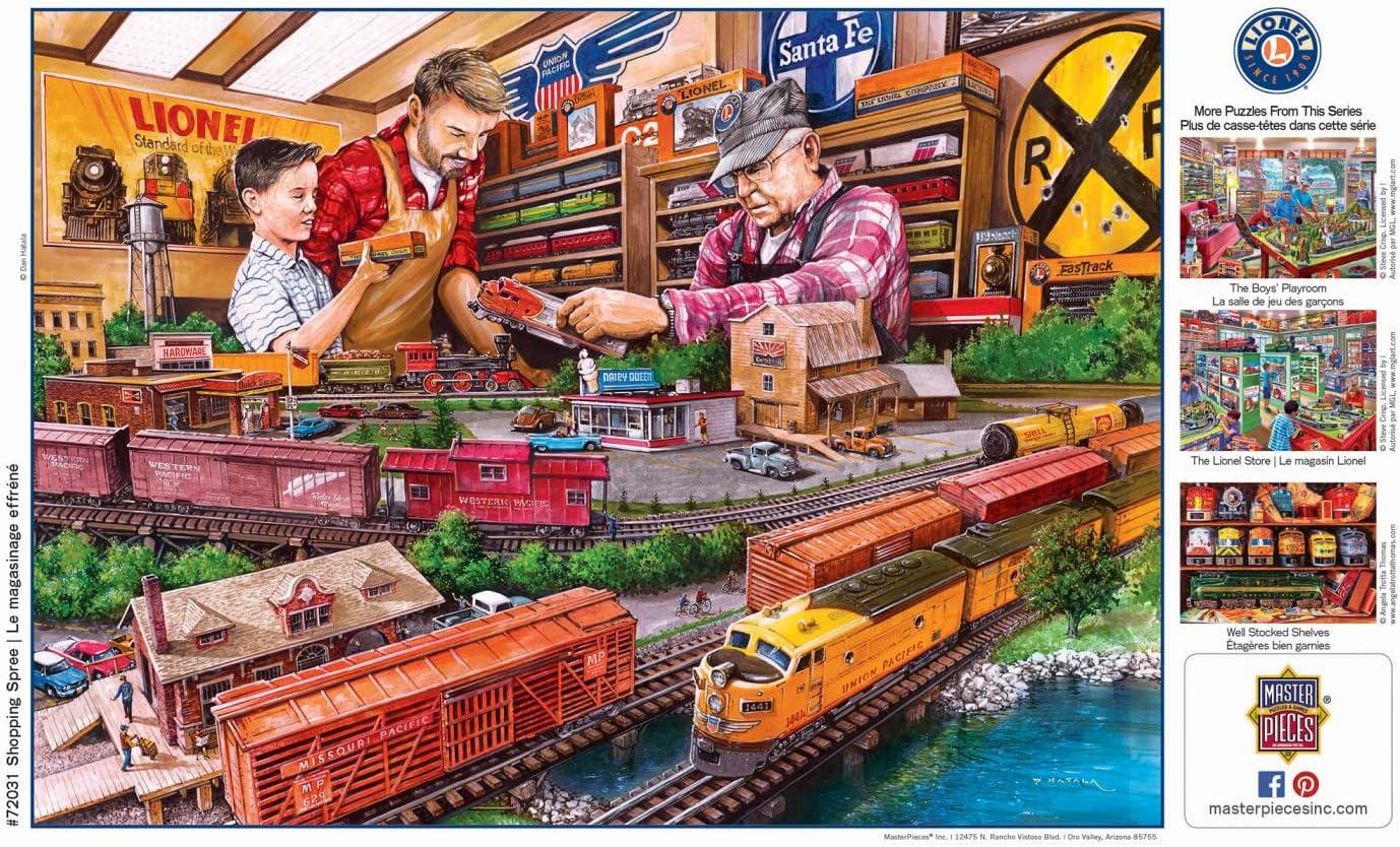 imageMasterPieces 1000 Piece Jigsaw Puzzle for Adults Family Or Youth The Lionel Store 1925x2675Shopping Spree