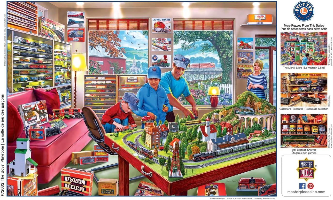 imageMasterPieces 1000 Piece Jigsaw Puzzle for Adults Family Or Youth The Lionel Store 1925x2675The Boys Playroom