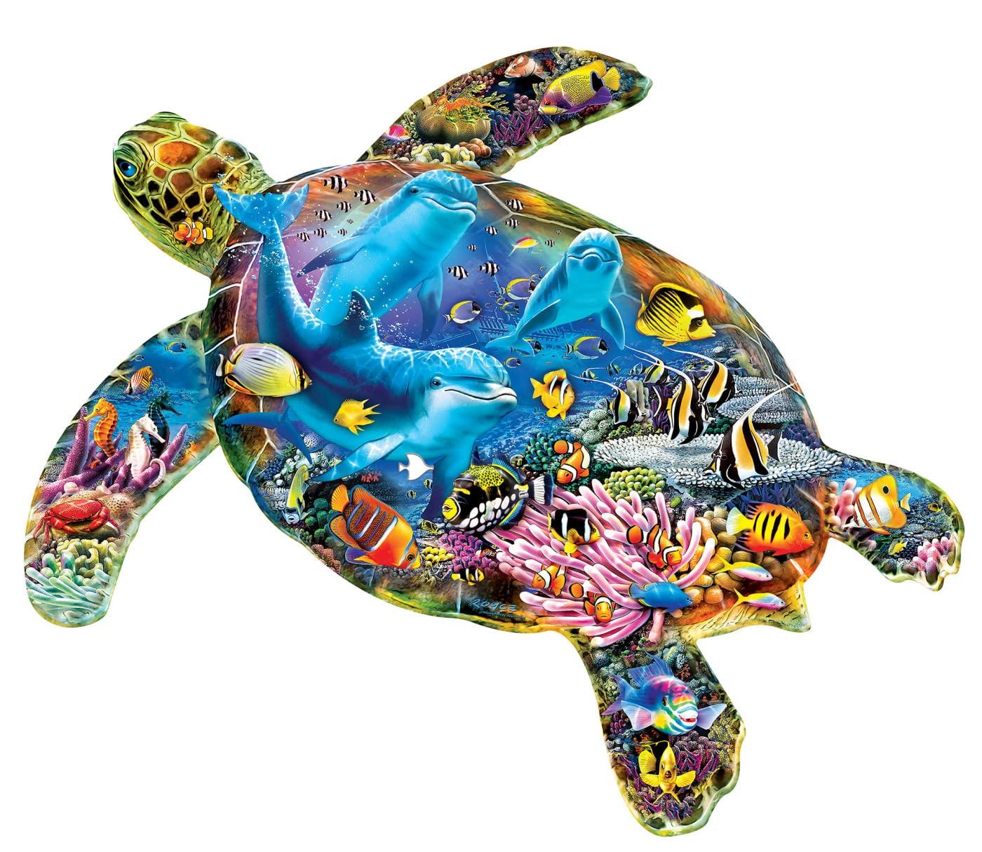 imageMasterPieces 1000 Piece Jigsaw Puzzle for Adults Family Or Youth Turtle Sailing 2555x 2042