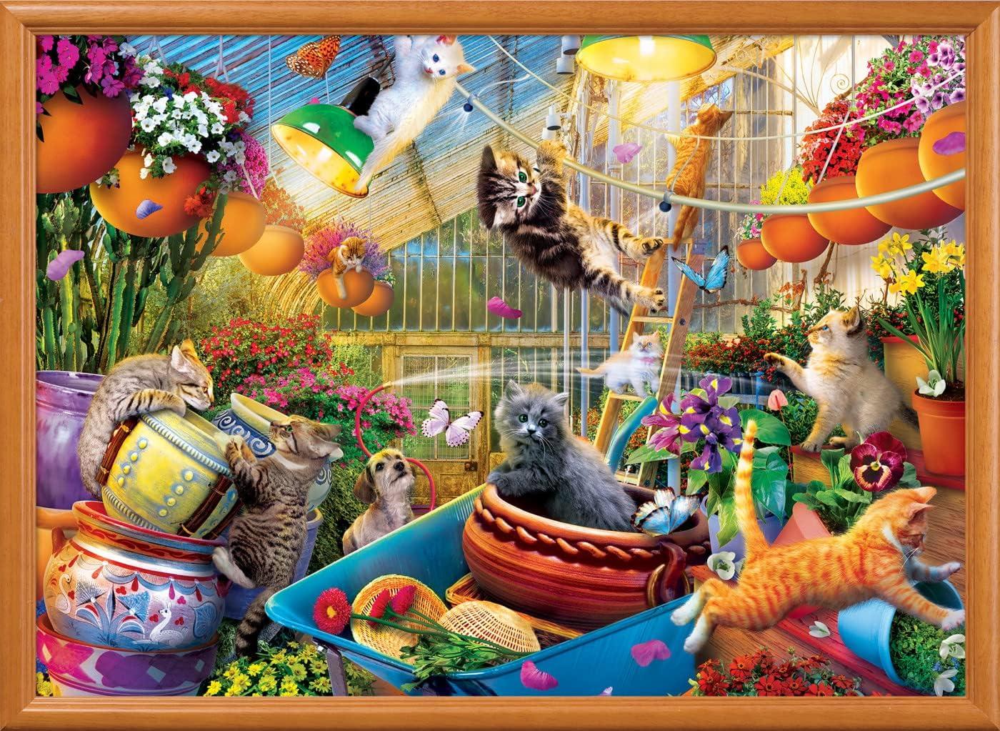 imageMasterPieces 1000 Piece Seek amp Find Jigsaw Puzzle for Adults Family Or Youth Van Life 1925x2675Greenhouse Gone Wild