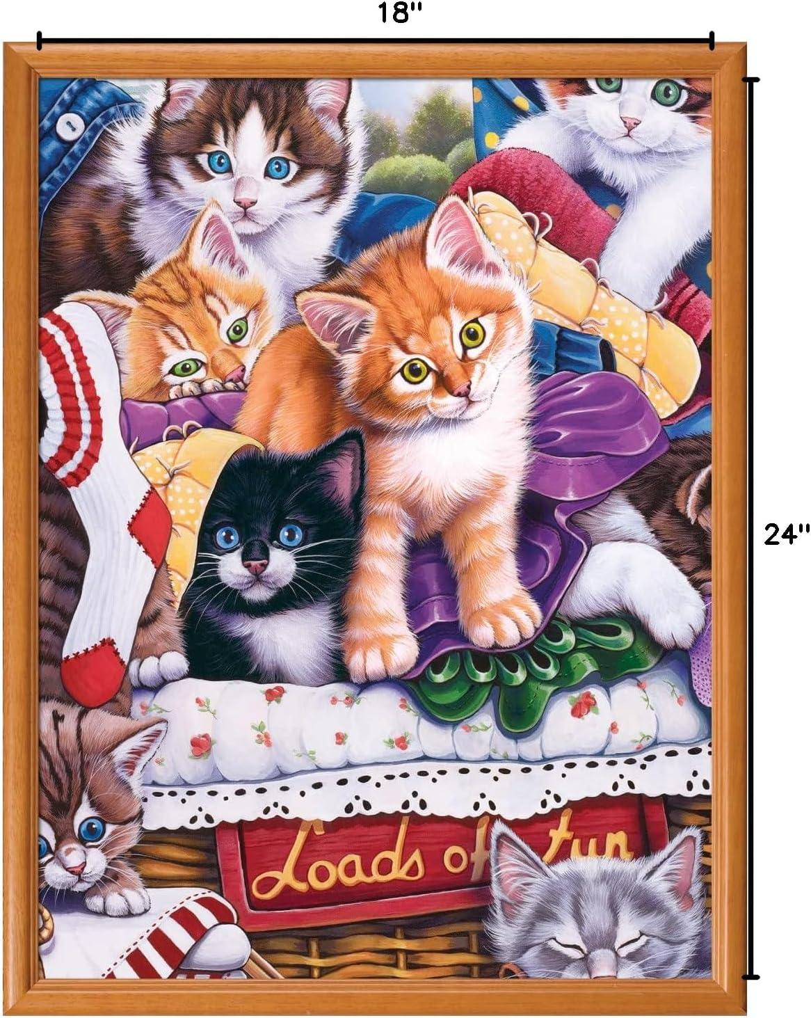 imageMasterPieces 300 Piece EZ Grip Jigsaw Puzzle A Lazy Afternoon 18x24Loads of Fun