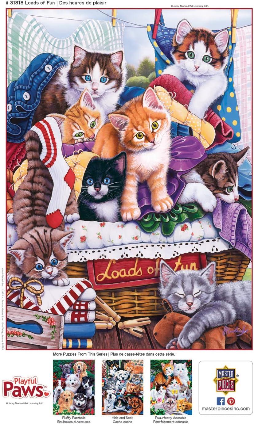 imageMasterPieces 300 Piece EZ Grip Jigsaw Puzzle A Lazy Afternoon 18x24Loads of Fun