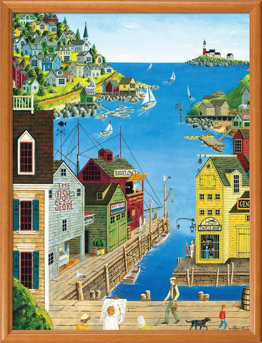 imageMasterPieces 300 Piece EZ Grip Jigsaw Puzzle A Walk on the Pier 18x24300 Piece