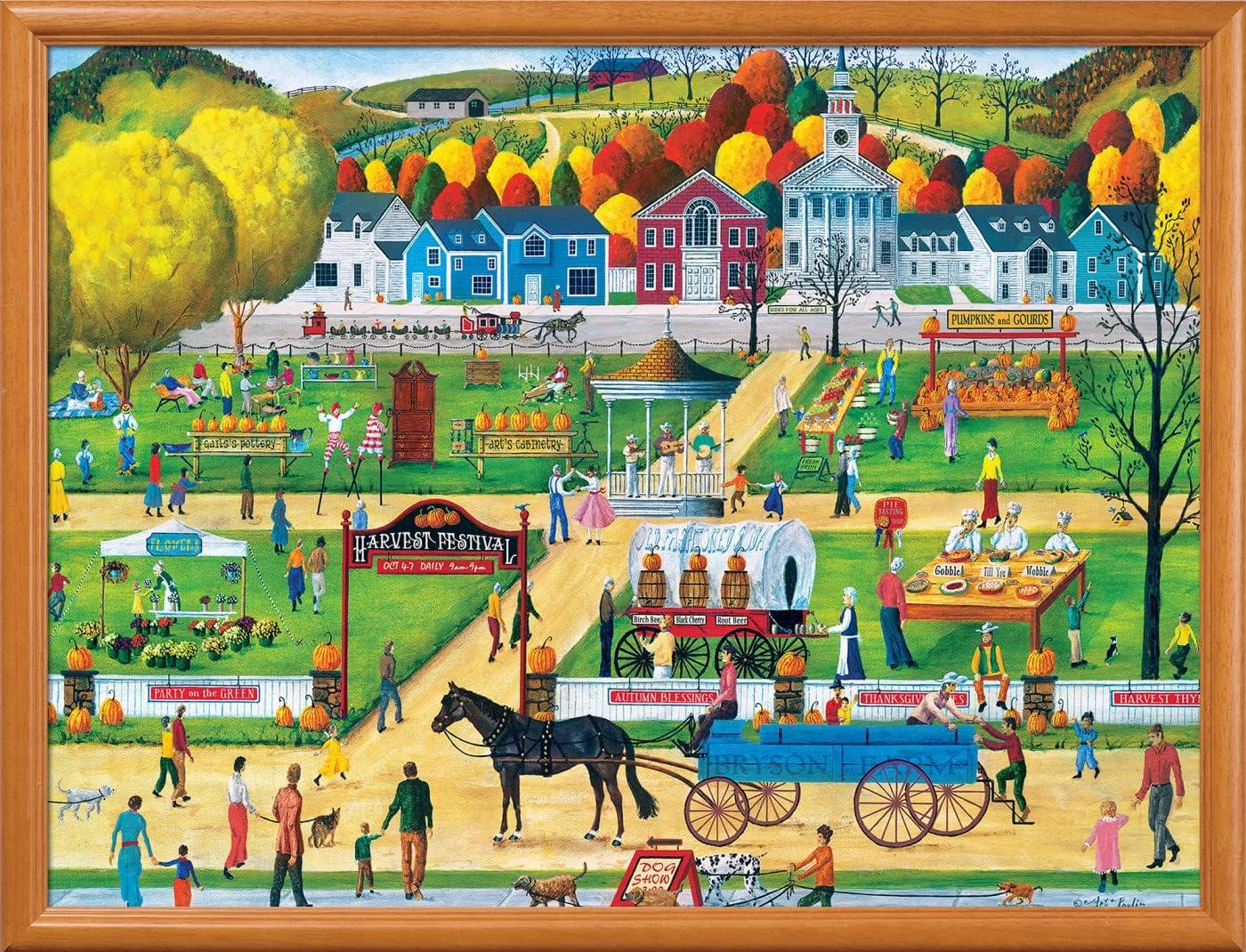 imageMasterPieces 300 Piece EZ Grip Jigsaw Puzzle Havest Festival 18x24300 Piece