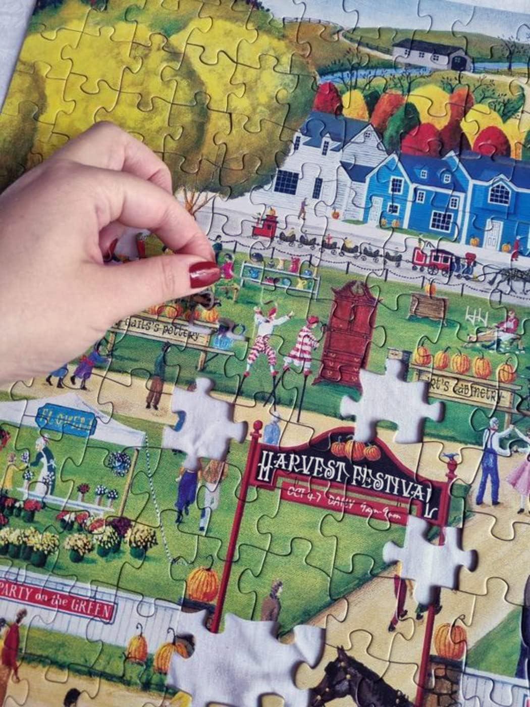 imageMasterPieces 300 Piece EZ Grip Jigsaw Puzzle Havest Festival 18x24300 Piece