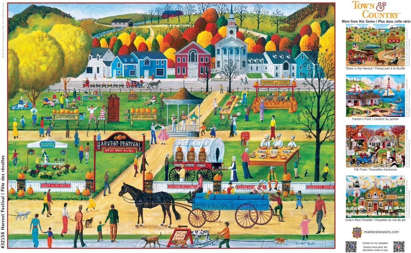 imageMasterPieces 300 Piece EZ Grip Jigsaw Puzzle Havest Festival 18x24300 Piece