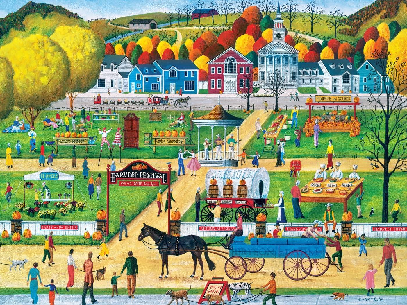 imageMasterPieces 300 Piece EZ Grip Jigsaw Puzzle Havest Festival 18x24300 Piece