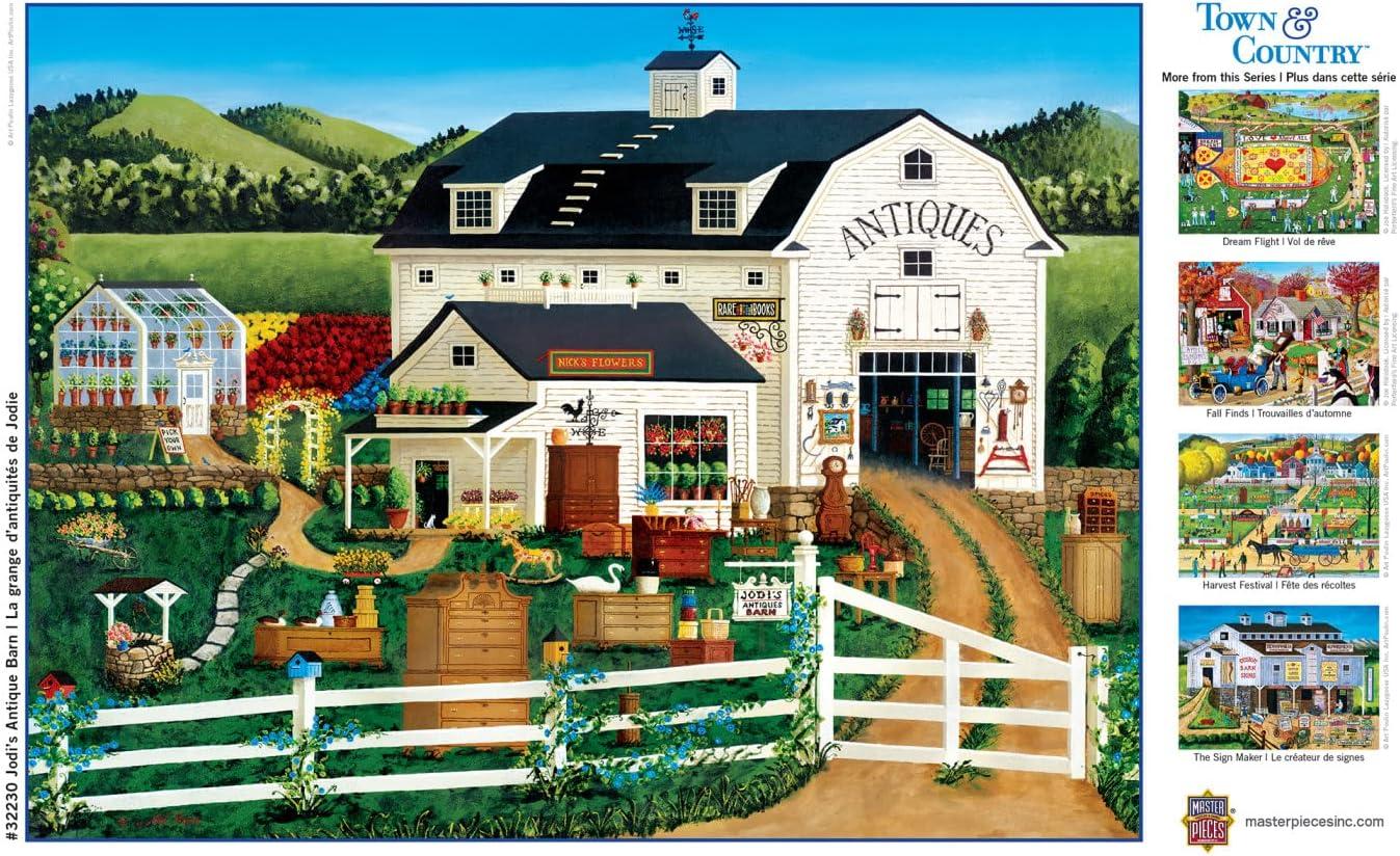 imageMasterPieces 300 Piece EZ Grip Jigsaw Puzzle Jodis Antique Barn 18x24300 Piece