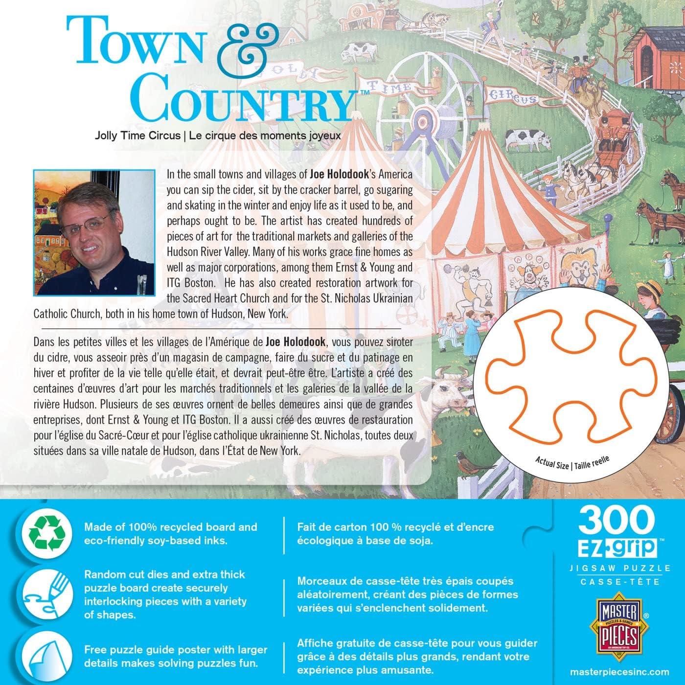 imageMasterPieces 300 Piece EZ Grip Jigsaw Puzzle Jolly Time Circus 18x24Jolly Time Circus