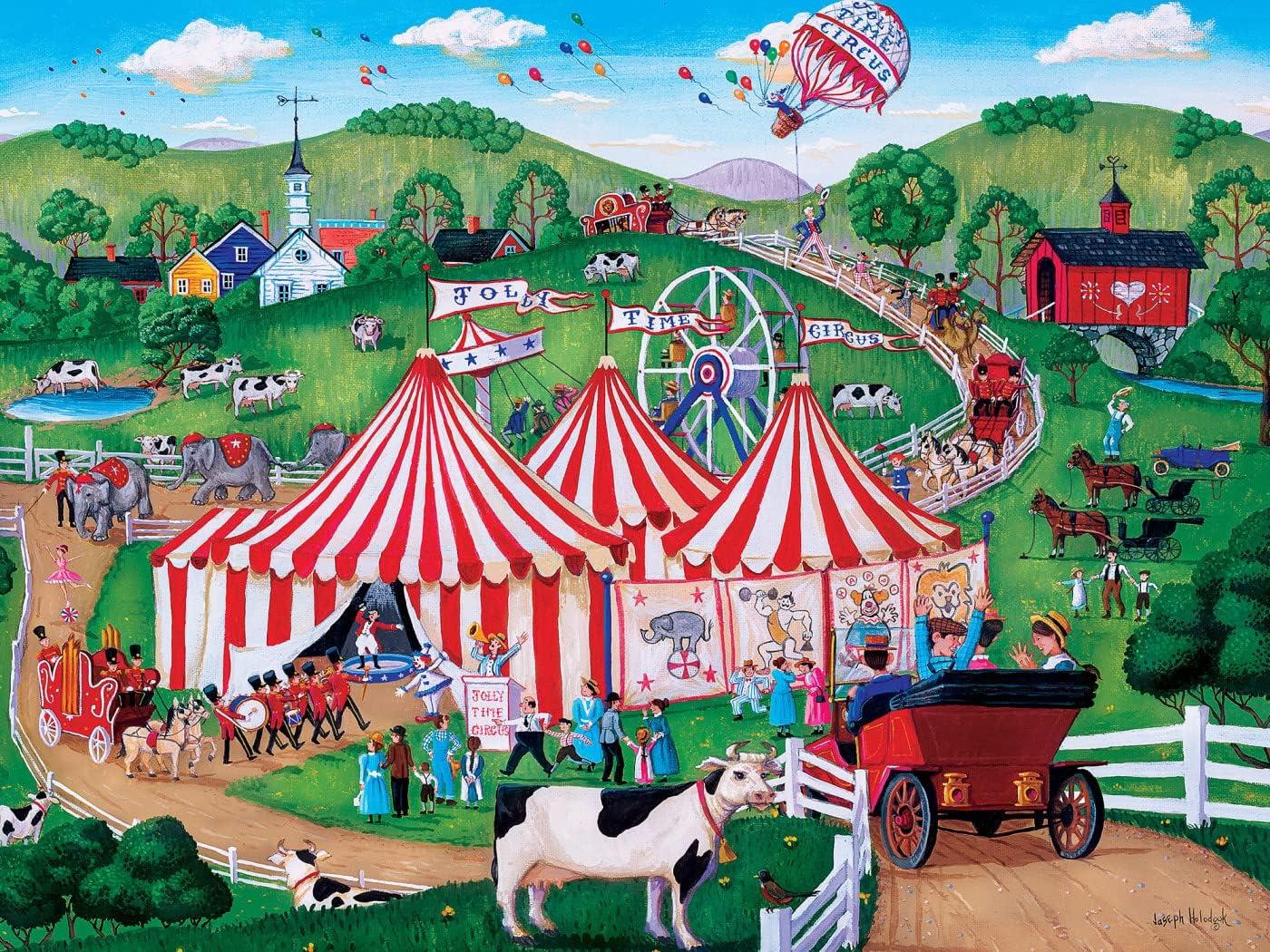 imageMasterPieces 300 Piece EZ Grip Jigsaw Puzzle Jolly Time Circus 18x24Jolly Time Circus