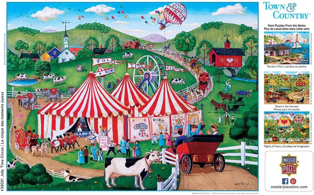 imageMasterPieces 300 Piece EZ Grip Jigsaw Puzzle Jolly Time Circus 18x24Jolly Time Circus