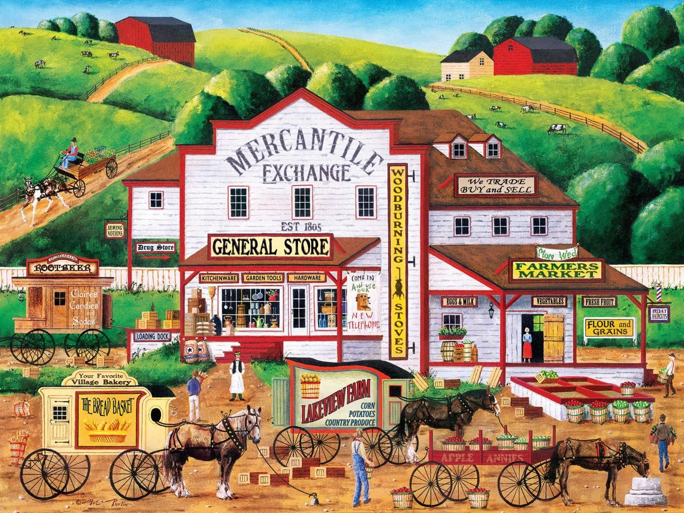 imageMasterPieces 300 Piece EZ Grip Jigsaw Puzzle Jolly Time Circus 18x24Morning Deliveries