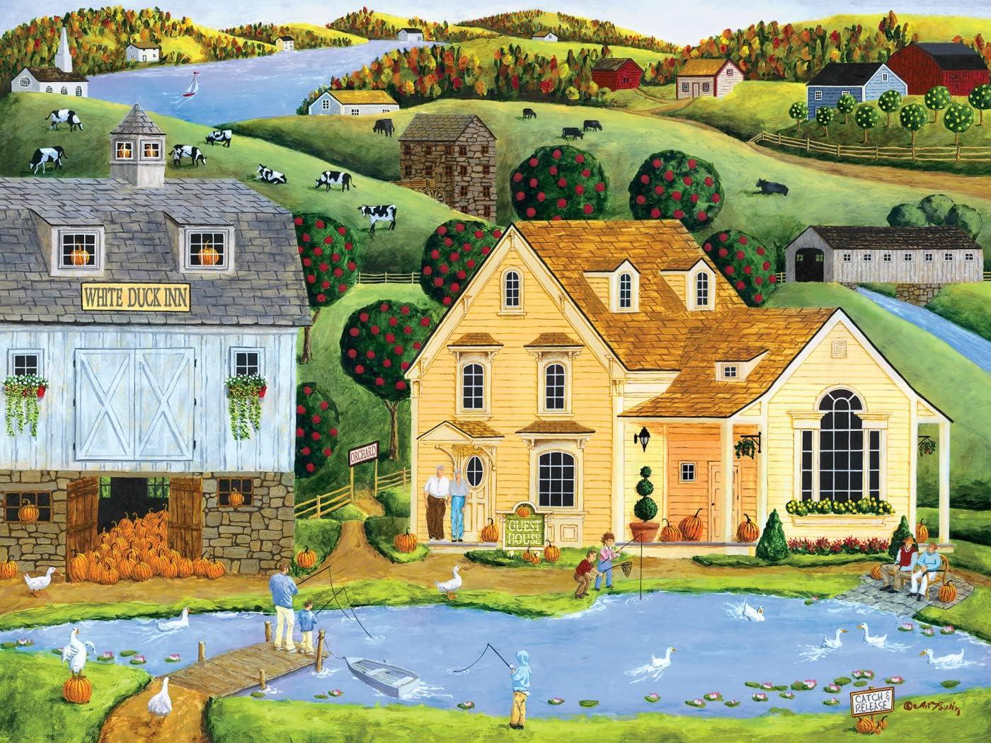 imageMasterPieces 300 Piece EZ Grip Jigsaw Puzzle Jolly Time Circus 18x24The White Duck Inn