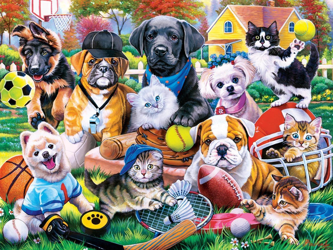 imageMasterPieces 300 Piece EZ Grip Jigsaw Puzzle Play it Again Sports 18x24300 Piece