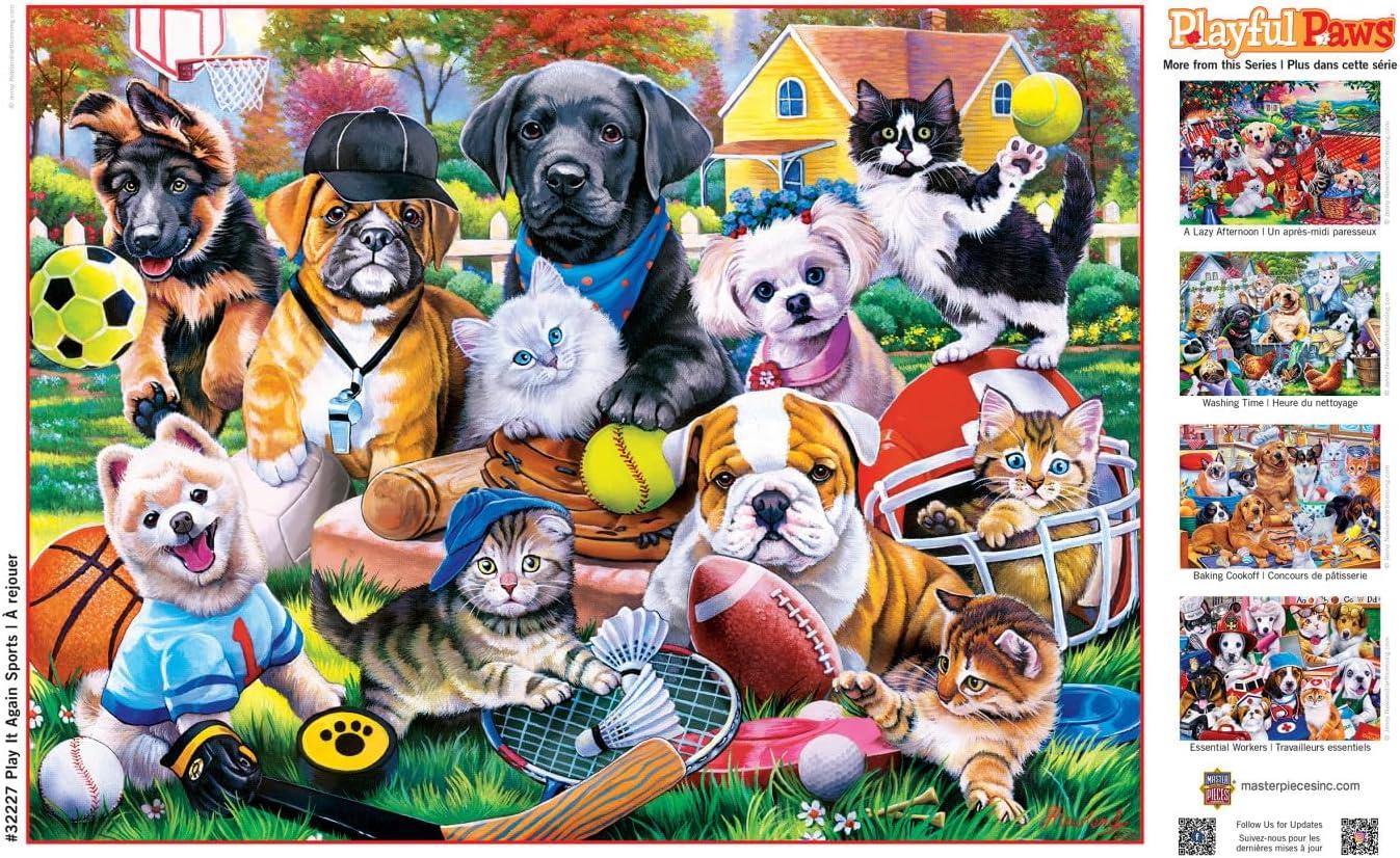 imageMasterPieces 300 Piece EZ Grip Jigsaw Puzzle Play it Again Sports 18x24300 Piece
