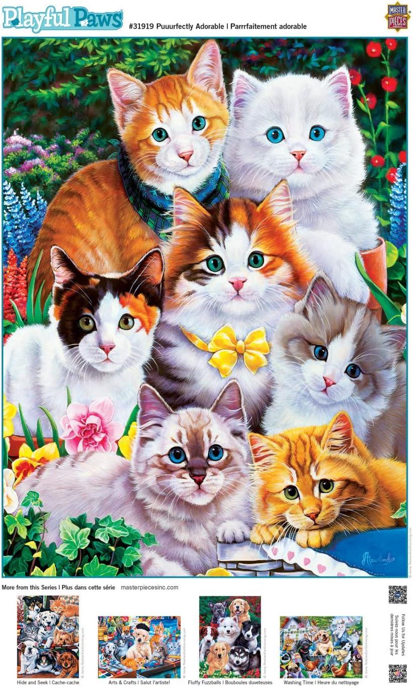 imageMasterPieces 300 Piece EZ Grip Jigsaw Puzzle Purrfectly Adorable 18x24300 Piece