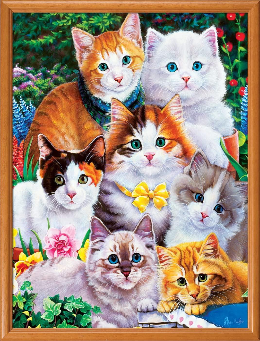 imageMasterPieces 300 Piece EZ Grip Jigsaw Puzzle Purrfectly Adorable 18x24300 Piece