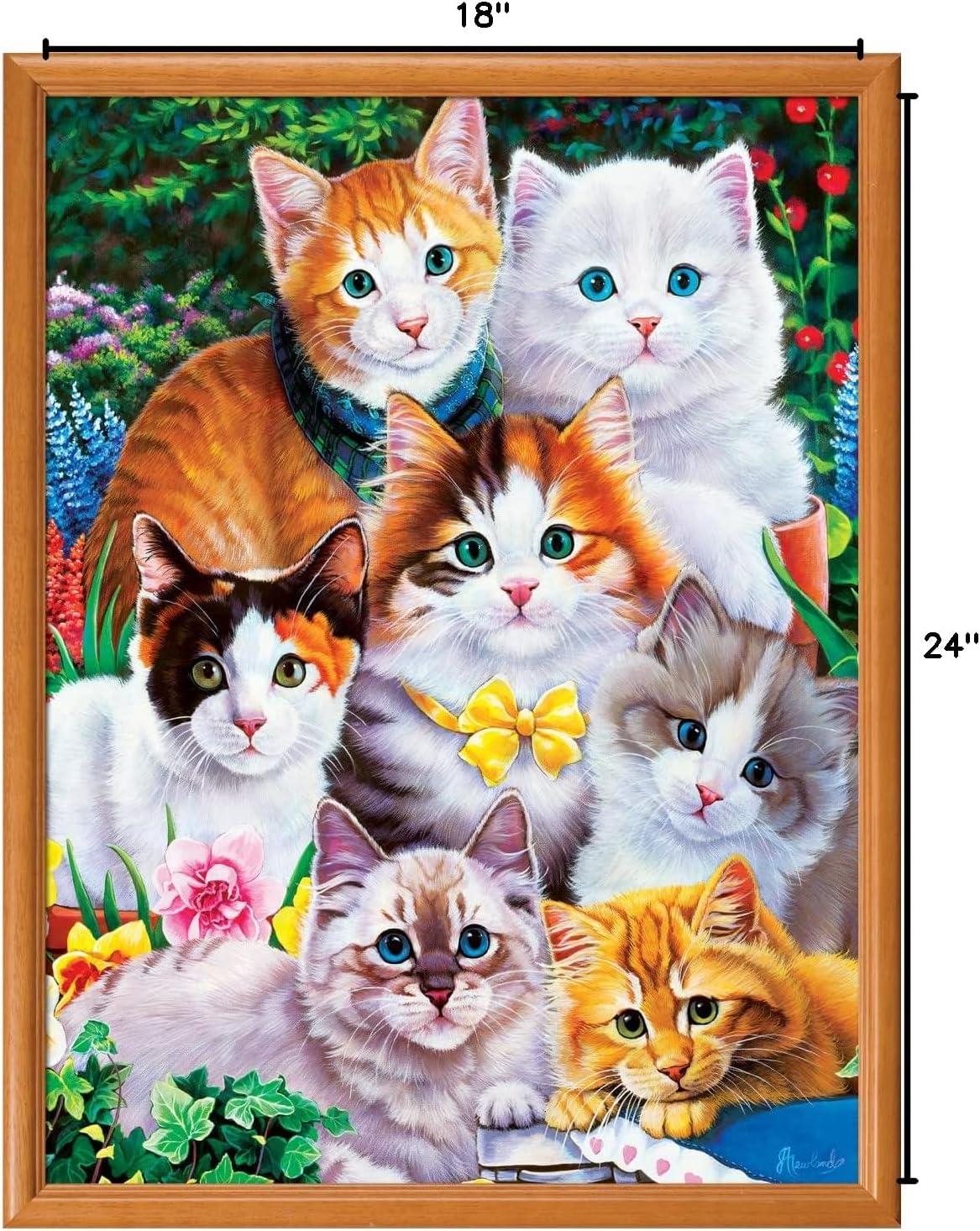 imageMasterPieces 300 Piece EZ Grip Jigsaw Puzzle Purrfectly Adorable 18x24300 Piece