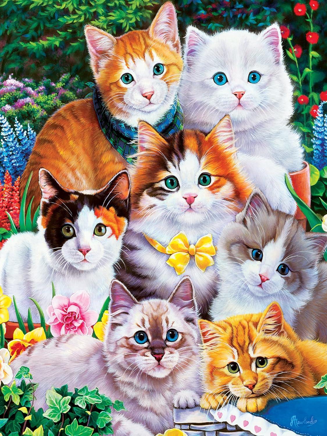 imageMasterPieces 300 Piece EZ Grip Jigsaw Puzzle Purrfectly Adorable 18x24300 Piece