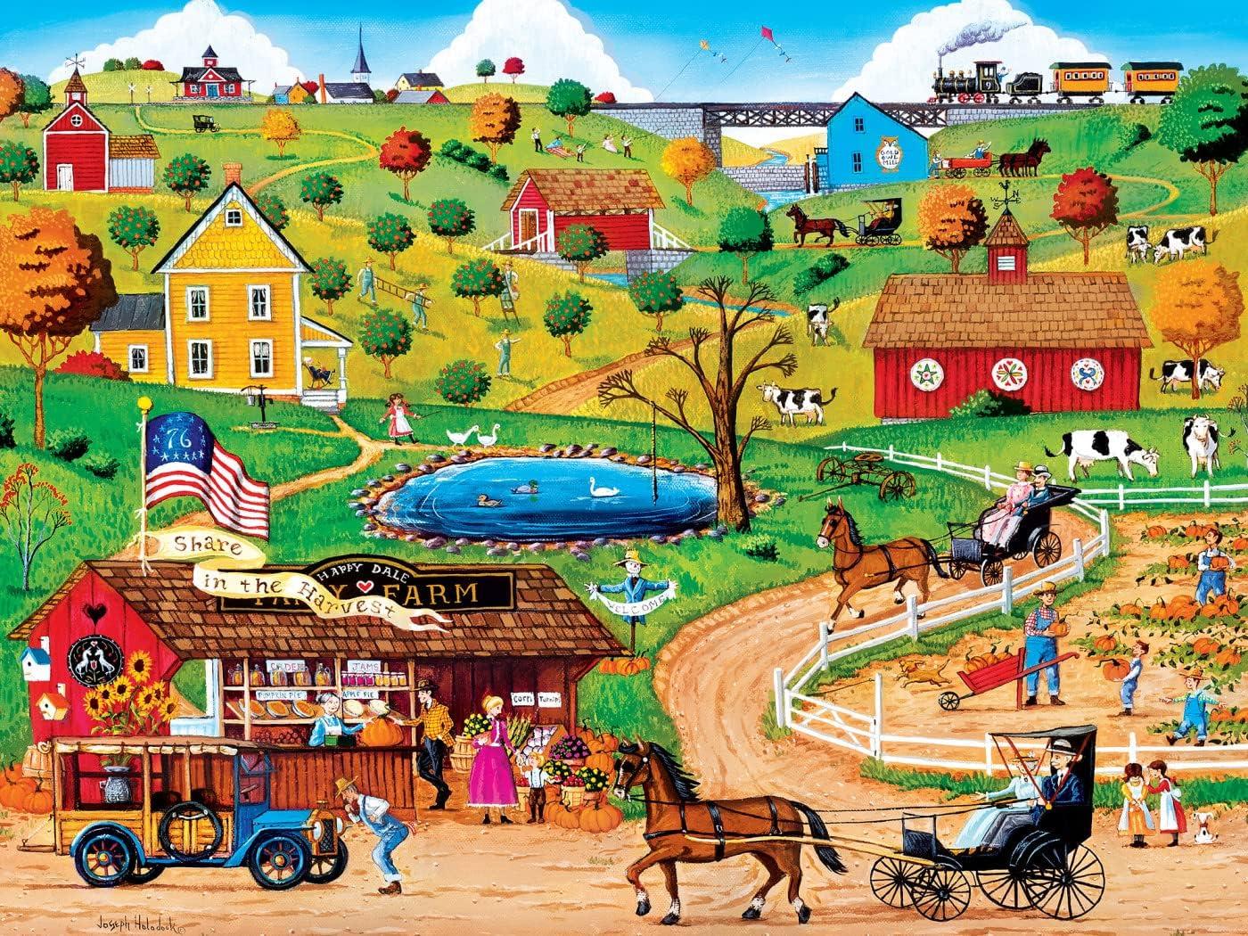 imageMasterPieces 300 Piece EZ Grip Jigsaw Puzzle Share in The Harvest 18x24300 Piece