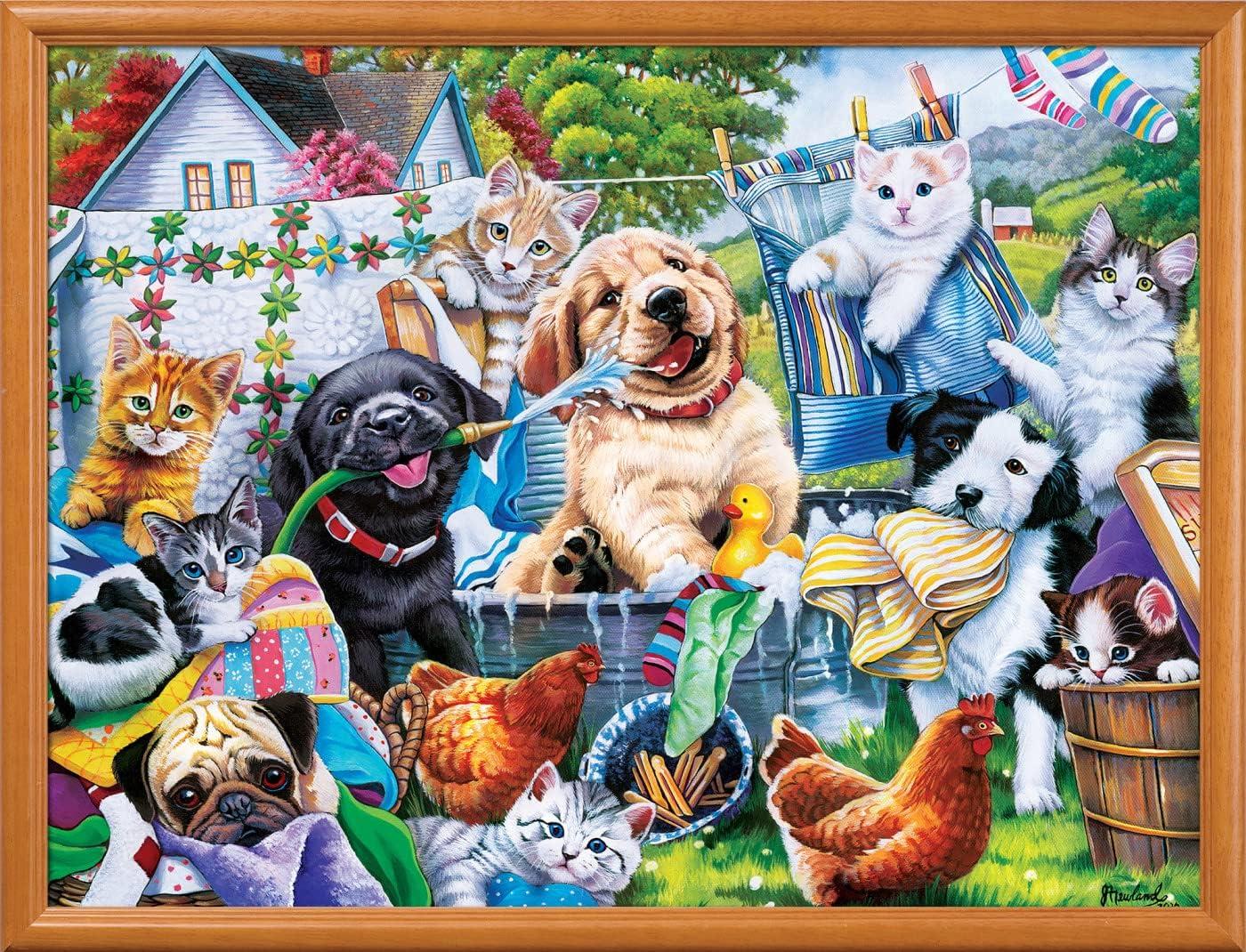 imageMasterPieces 300 Piece EZ Grip Jigsaw Puzzle Washing Time 18x24300 Piece