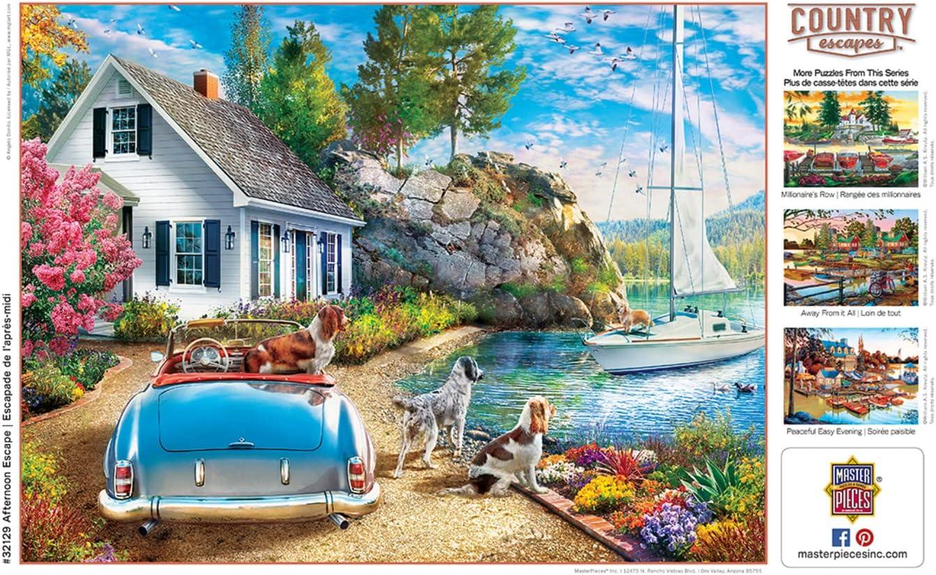 imageMasterPieces 500 Piece Jigsaw Puzzle for Adults Family Or Youth Afternoon Escape 15x21Afternoon Escape