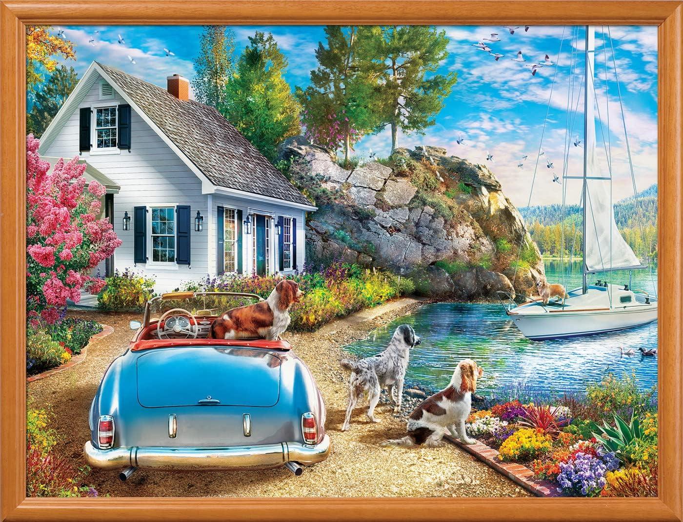 imageMasterPieces 500 Piece Jigsaw Puzzle for Adults Family Or Youth Afternoon Escape 15x21Afternoon Escape