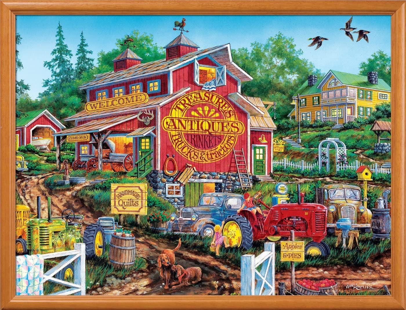 imageMasterPieces 500 Piece Jigsaw Puzzle for Adults Family Or Youth Afternoon Escape 15x21Antique Barn