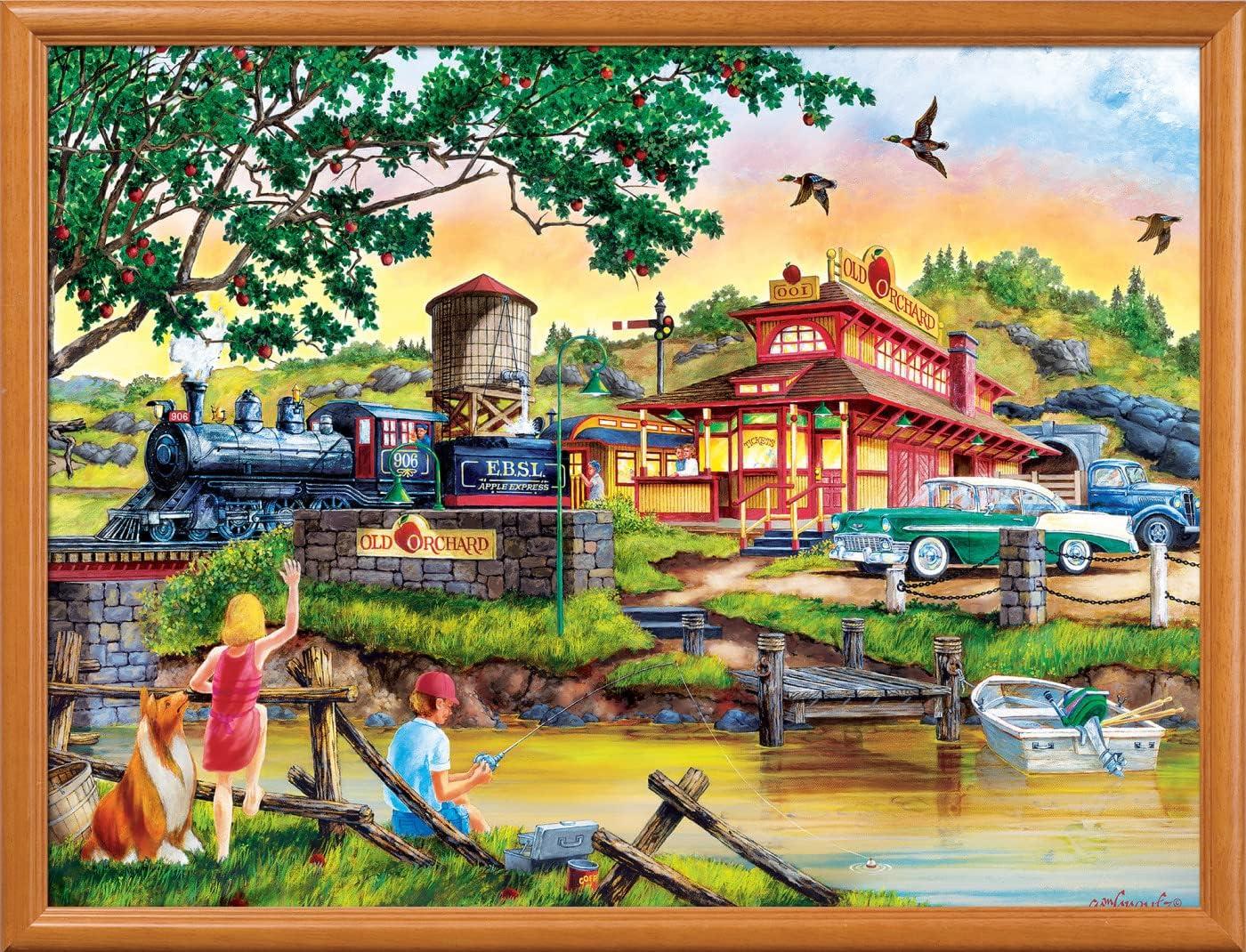 imageMasterPieces 500 Piece Jigsaw Puzzle for Adults Family Or Youth Afternoon Escape 15x21Apple Express