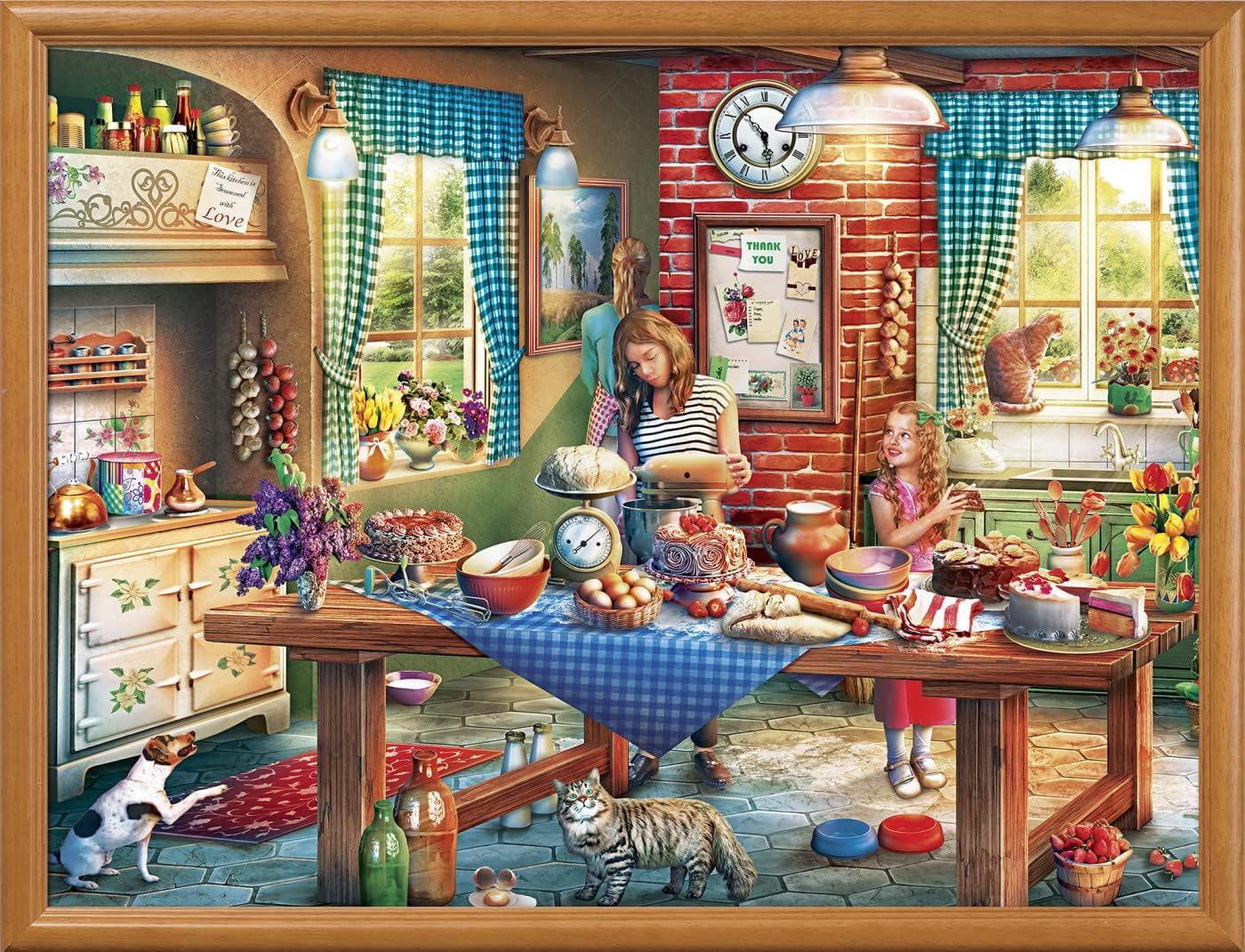 imageMasterPieces 550 Piece Jigsaw Puzzle for Adults Family Or Youth Pets Play Room 18x24Baking Bread