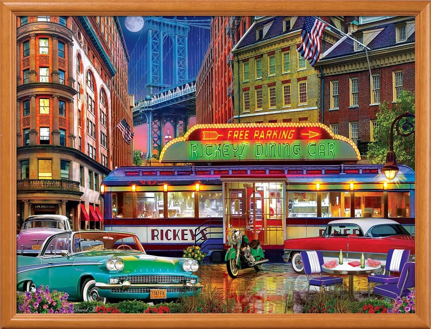 imageMasterPieces 550 Piece Jigsaw Puzzle for Adults Family Or Youth Rickeys Diner Car 18x24550 Piece