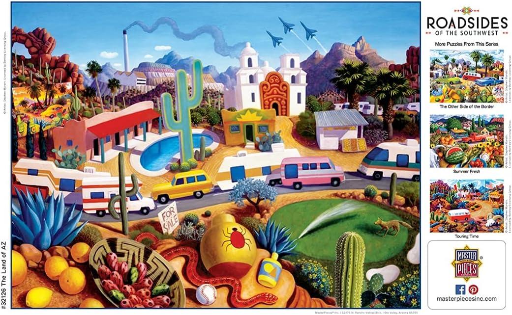 imageMasterPieces Roadsides of The Southwest Into The Valley 550pc PuzzleThe Land of AZ