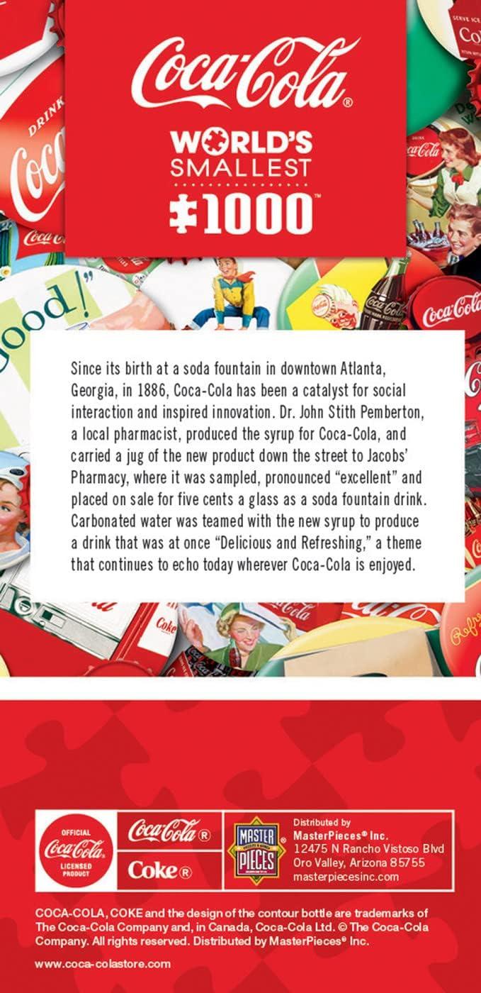 imageMasterpieces 1000 Piece Jigsaw Puzzle with Collectible Tin Case All My Marbles 1125x1675CocaCola Worlds Smallest
