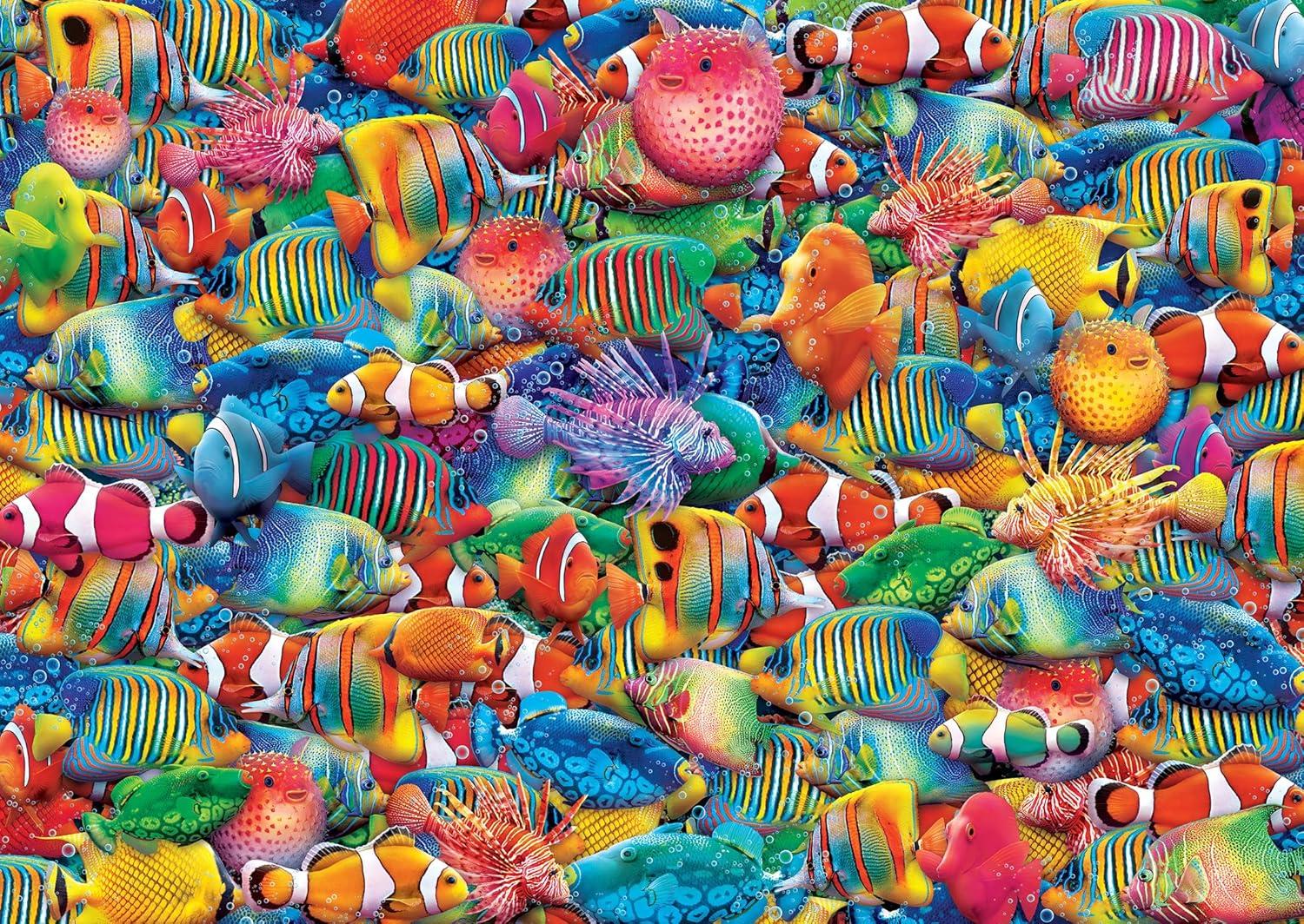 imageMasterpieces 1000 Piece Jigsaw Puzzle with Collectible Tin Case All My Marbles 1125x1675Rainbow Flow