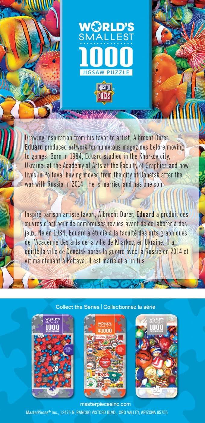 imageMasterpieces 1000 Piece Jigsaw Puzzle with Collectible Tin Case All My Marbles 1125x1675Rainbow Flow