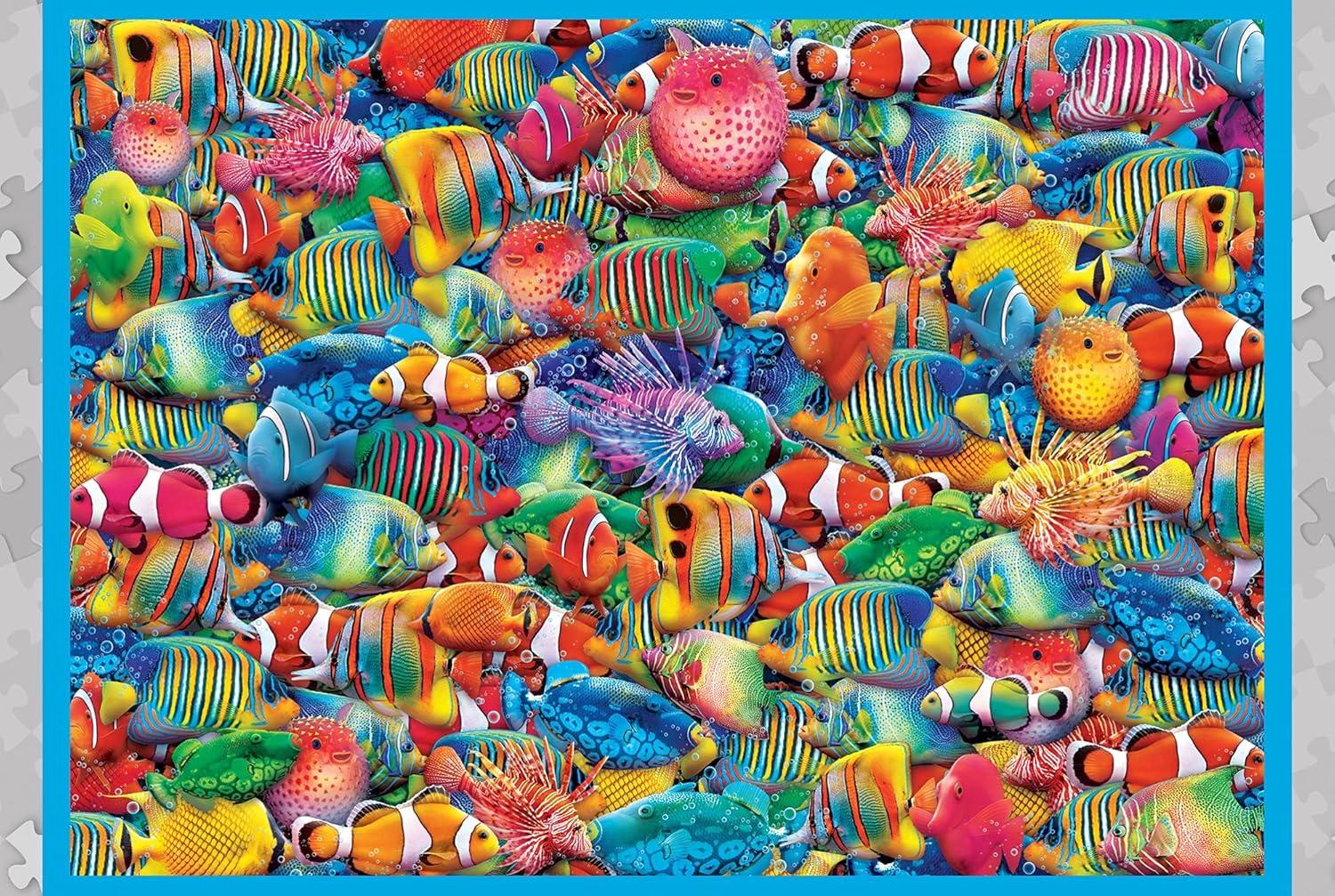 imageMasterpieces 1000 Piece Jigsaw Puzzle with Collectible Tin Case All My Marbles 1125x1675Rainbow Flow