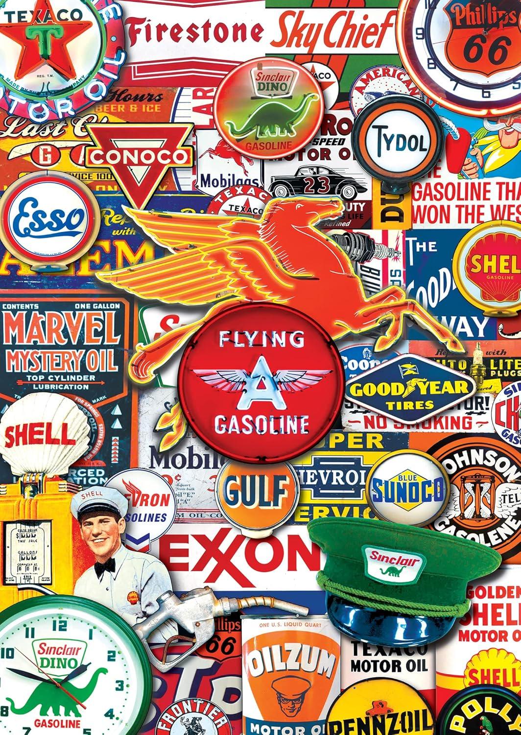 imageMasterpieces 1000 Piece Jigsaw Puzzle with Collectible Tin Case All My Marbles 1125x1675Retro Petrol