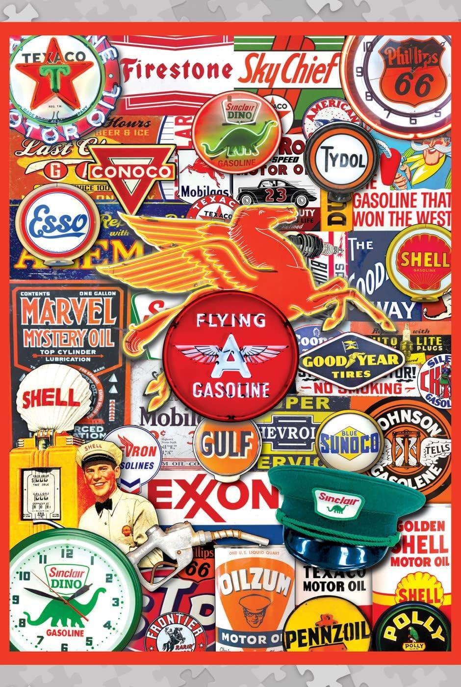 imageMasterpieces 1000 Piece Jigsaw Puzzle with Collectible Tin Case All My Marbles 1125x1675Retro Petrol