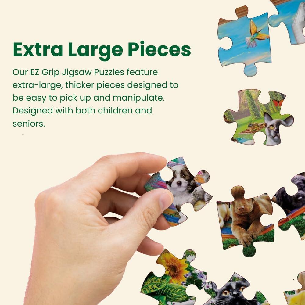 imageMasterpieces 300 Piece EZ Grip Jigsaw Puzzle Neighs amp Nuzzles 18x24300 Piece